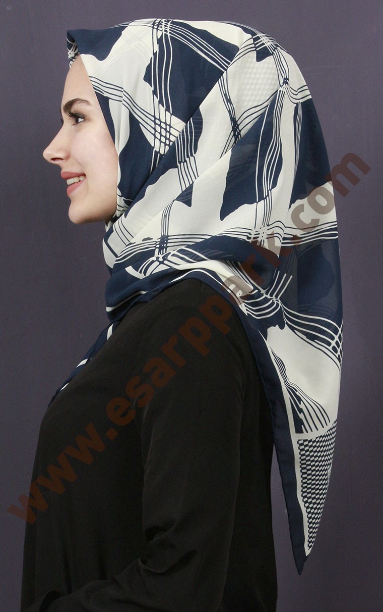 Piramit Krep Eşarp 11600-52