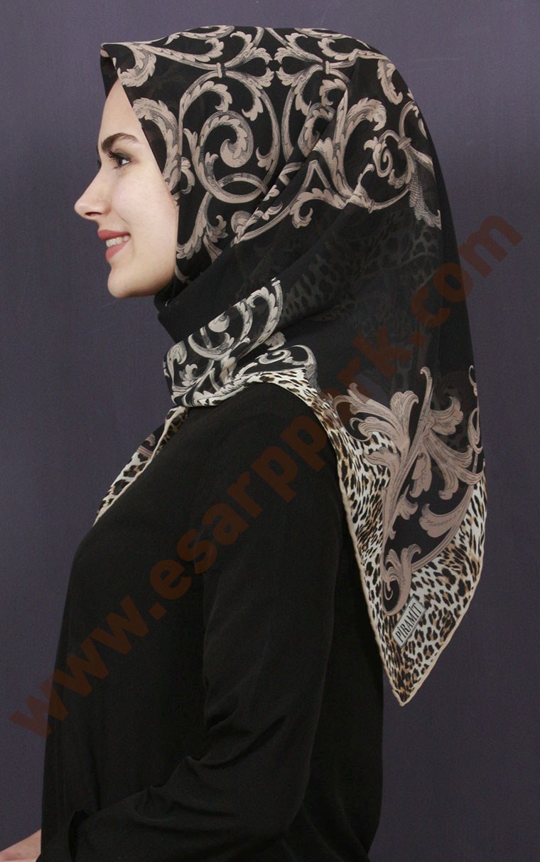 Piramit Krep Eşarp 11600-56