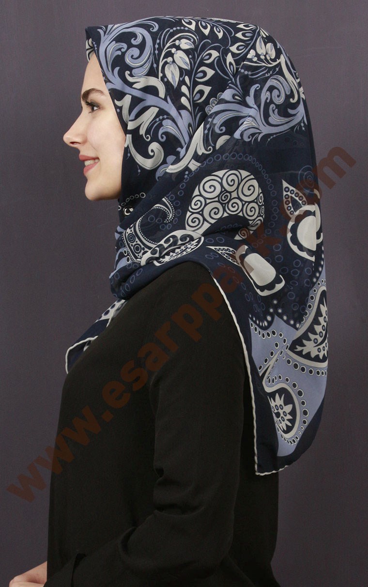 Piramit Krep Eşarp 11600-68