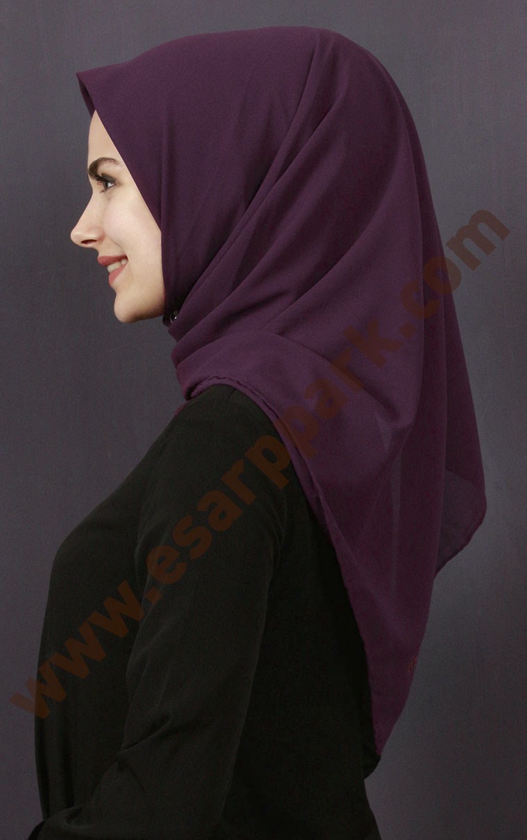 Piramit Krep Eşarp 11601-3