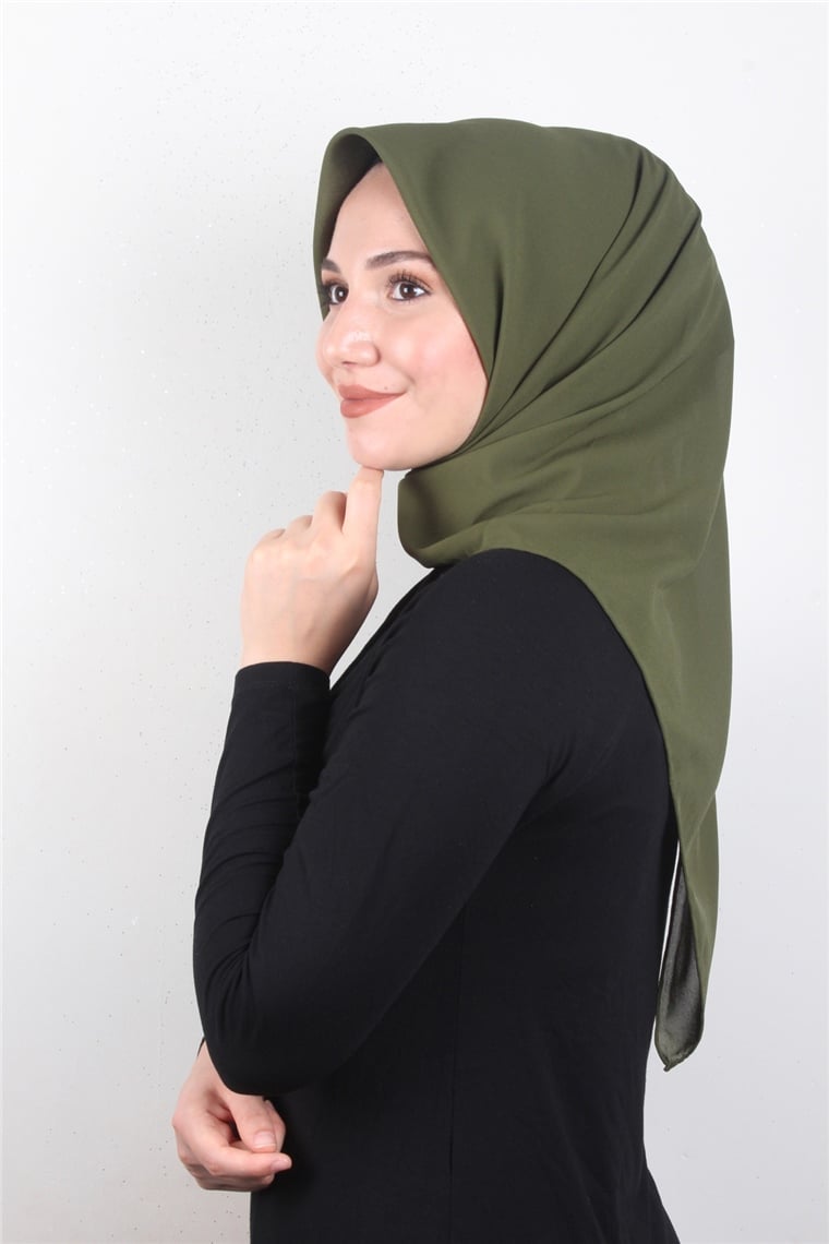 Piramit Krep Eşarp 11601-4