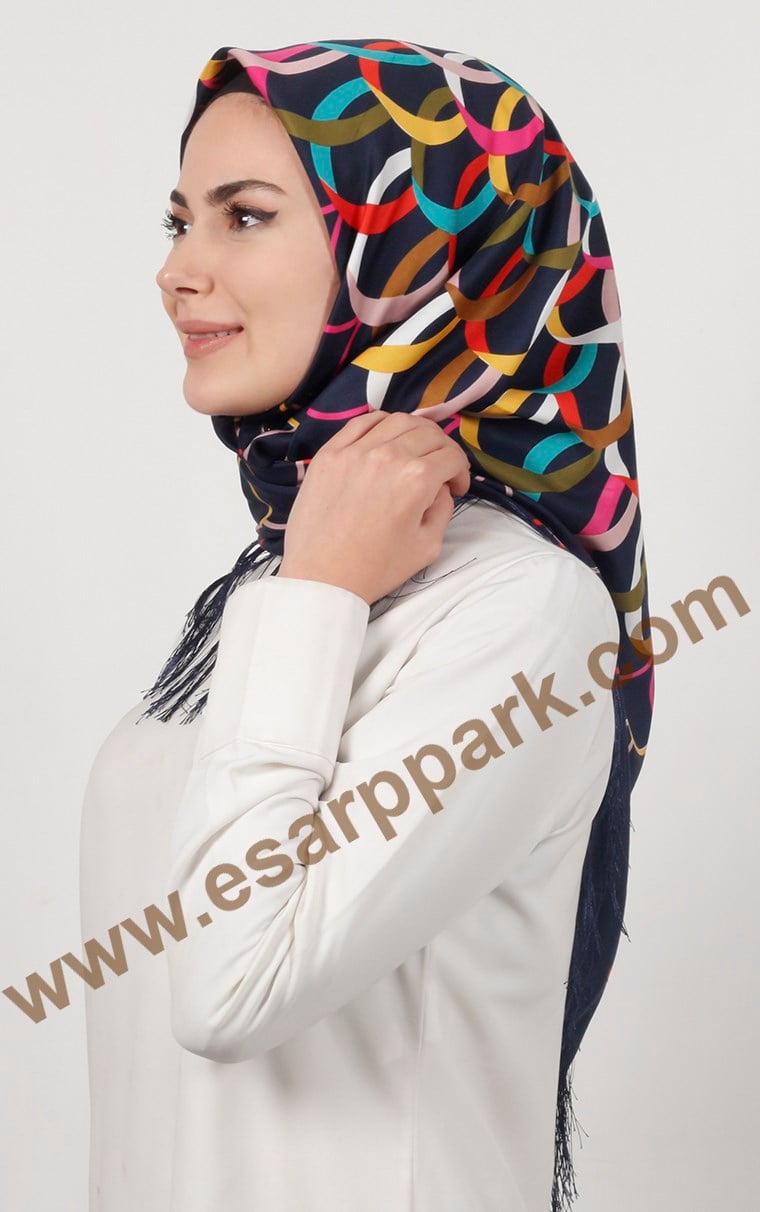 Piramit Püsküllü Eşarp 111-0016-17