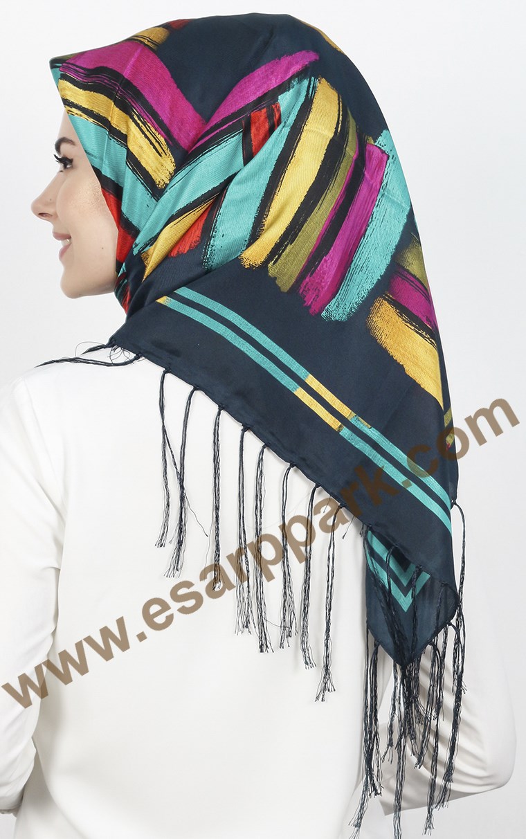 Piramit Püsküllü Eşarp 111-0016-19