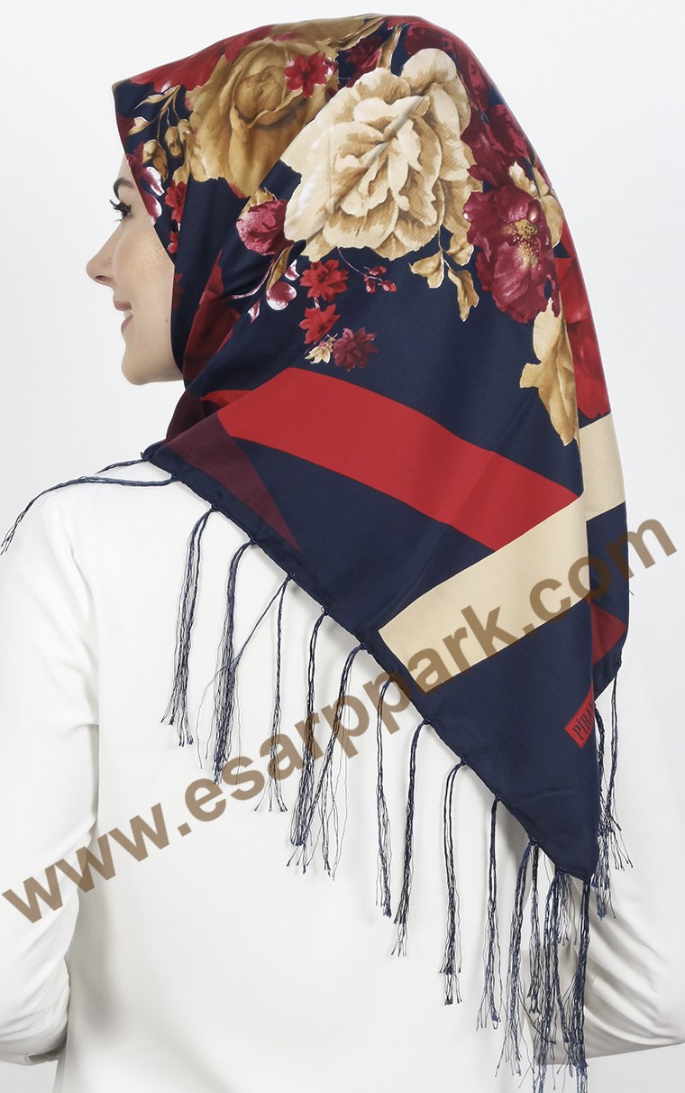 Piramit Püsküllü Eşarp 111-0016-24