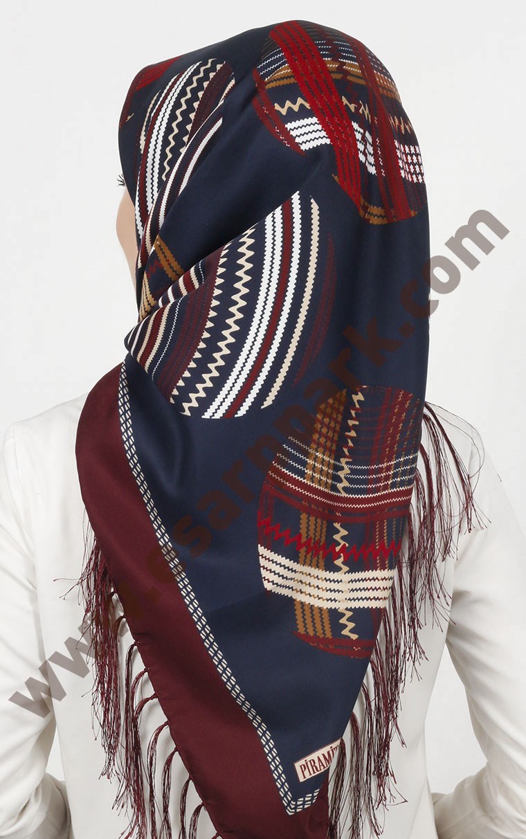 Piramit Püsküllü Eşarp 111-0023-08