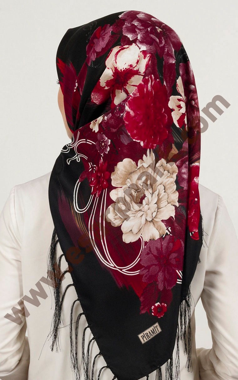 Piramit Püsküllü Eşarp 111-0023-106