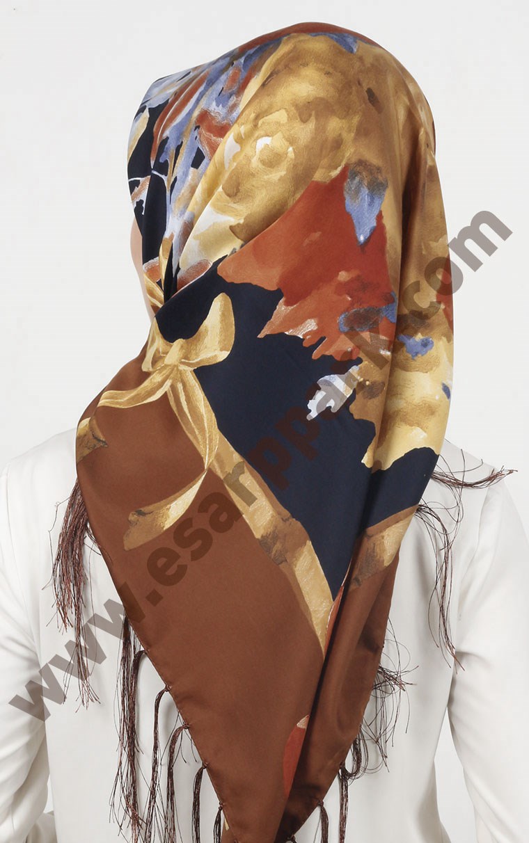 Piramit Püsküllü Eşarp 111-0023-16