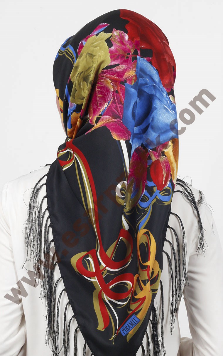 Piramit Püsküllü Eşarp 111-0023-37