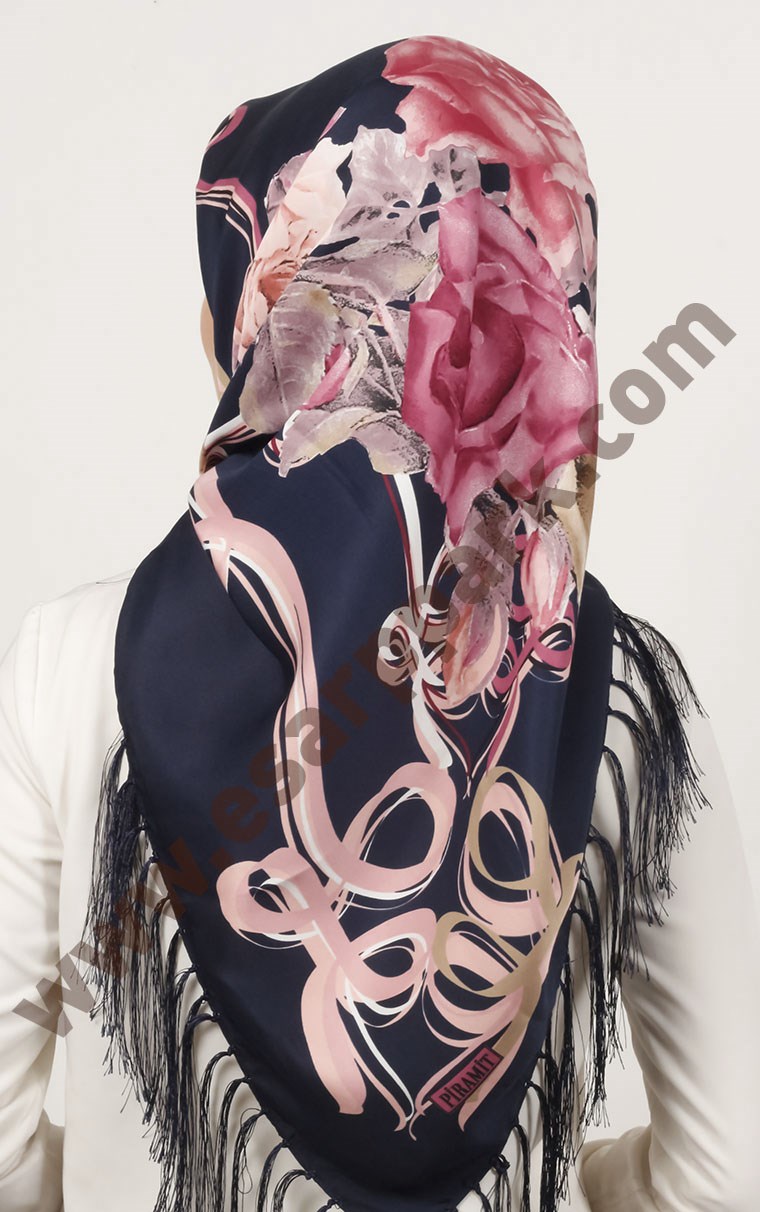 Piramit Püsküllü Eşarp 111-0023-38