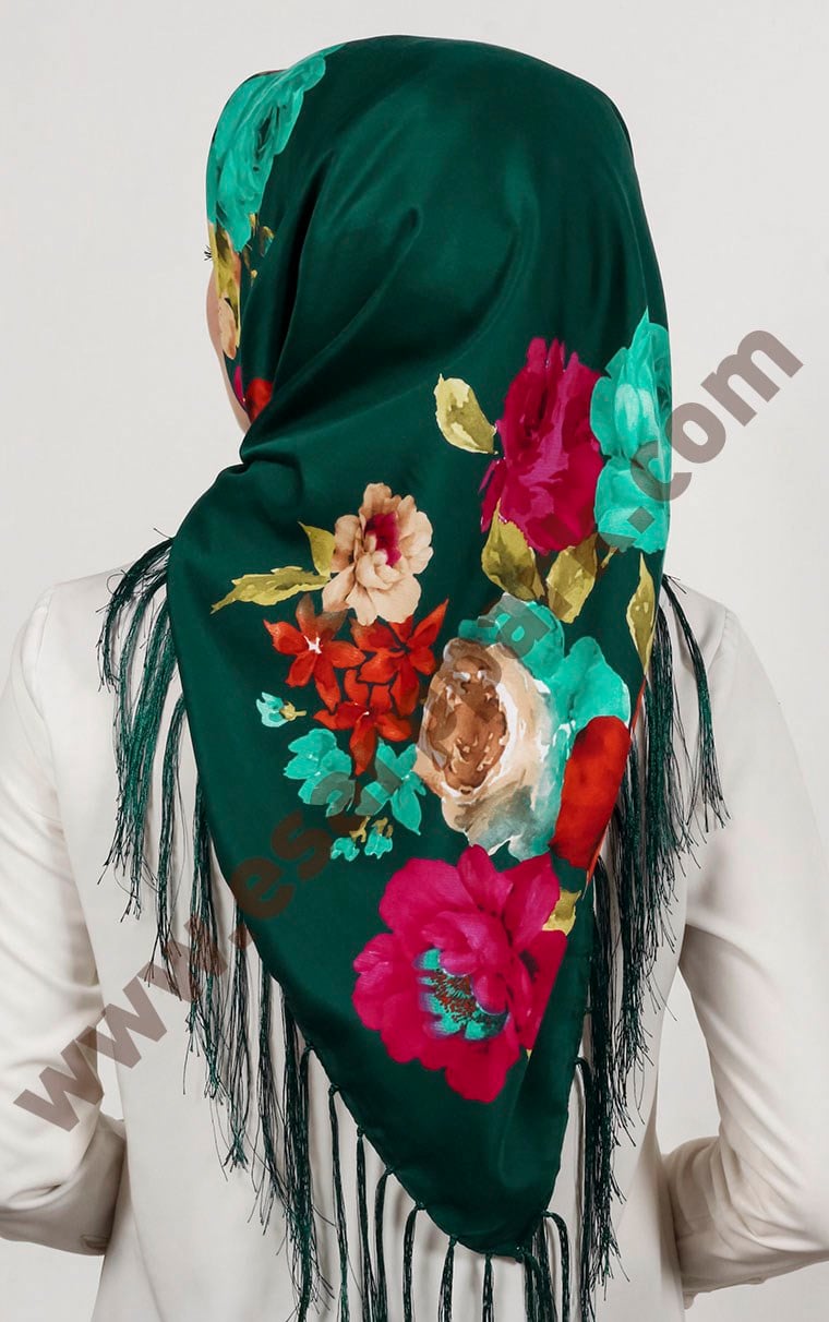 Piramit Püsküllü Eşarp 111-0023-53