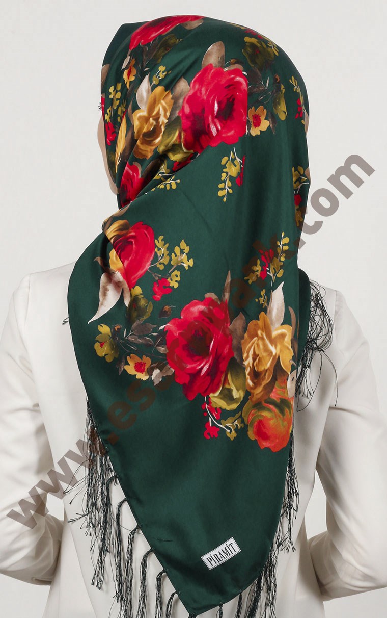 Piramit Püsküllü Eşarp 111-0023-61
