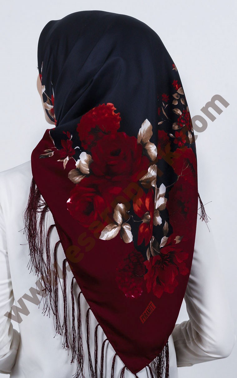 Piramit Püsküllü Eşarp 111-0023-62