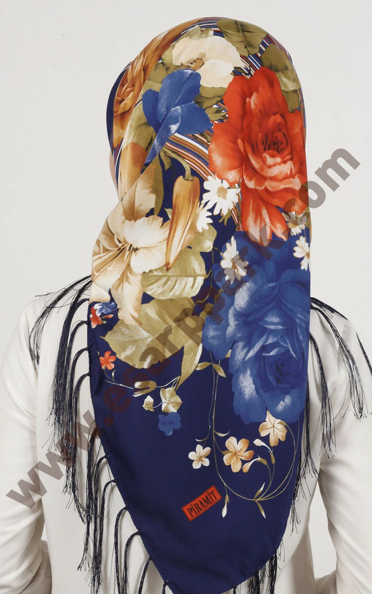 Piramit Püsküllü Eşarp 111-0023-73