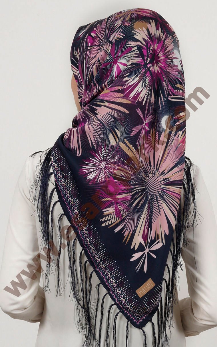 Piramit Püsküllü Eşarp 111-0023-83
