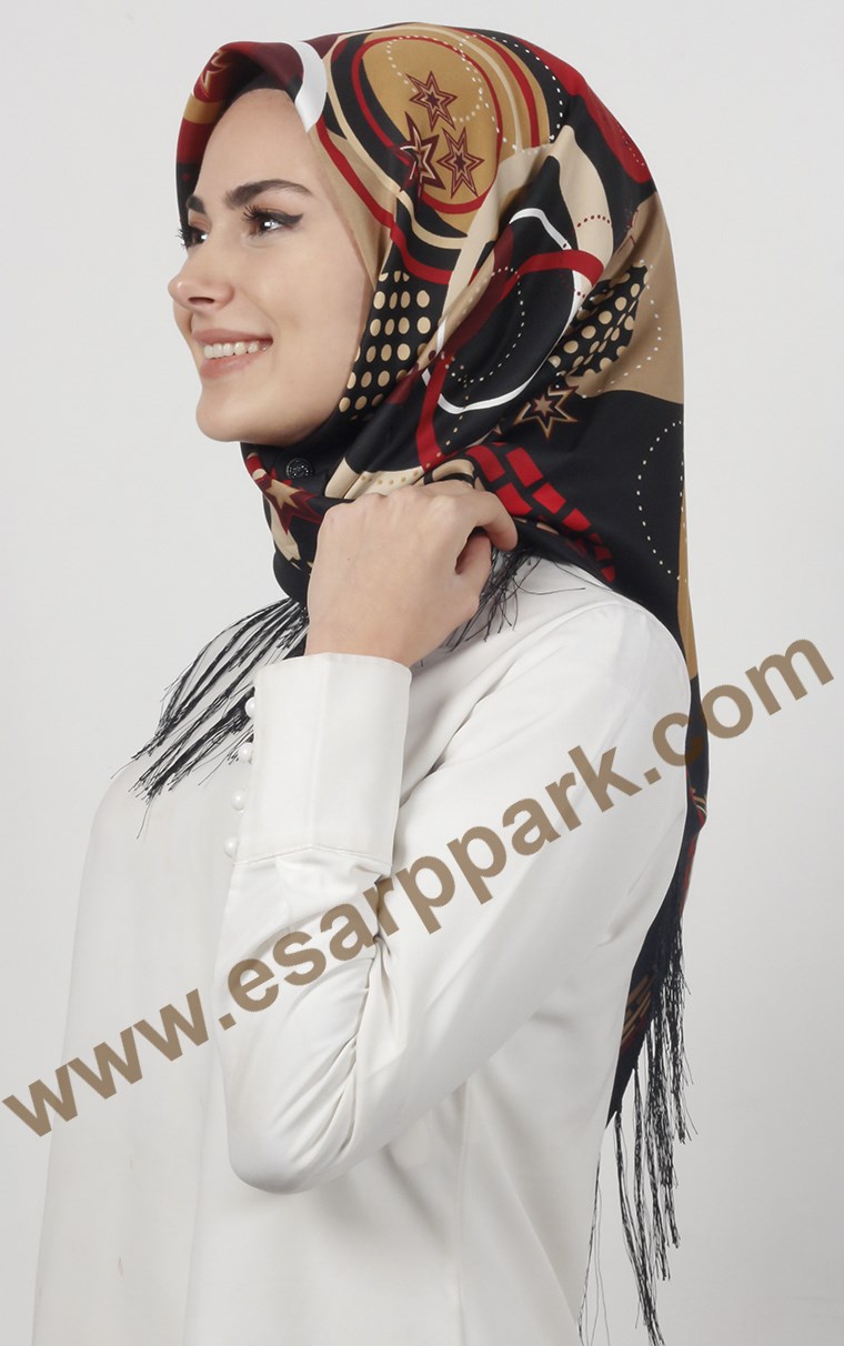 Piramit Püsküllü Eşarp 111-0024-20