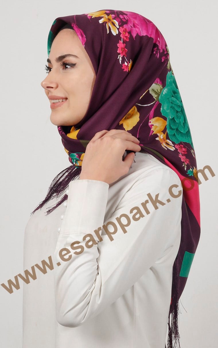 Piramit Püsküllü Eşarp 111-0025-07