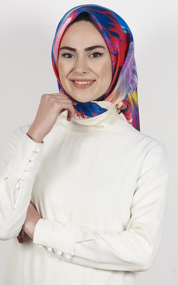 Piramit Tafta Dijital Eşarp 1925-11