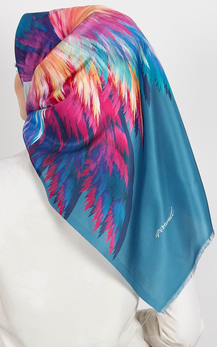 Piramit Tafta Dijital Eşarp 1925-13