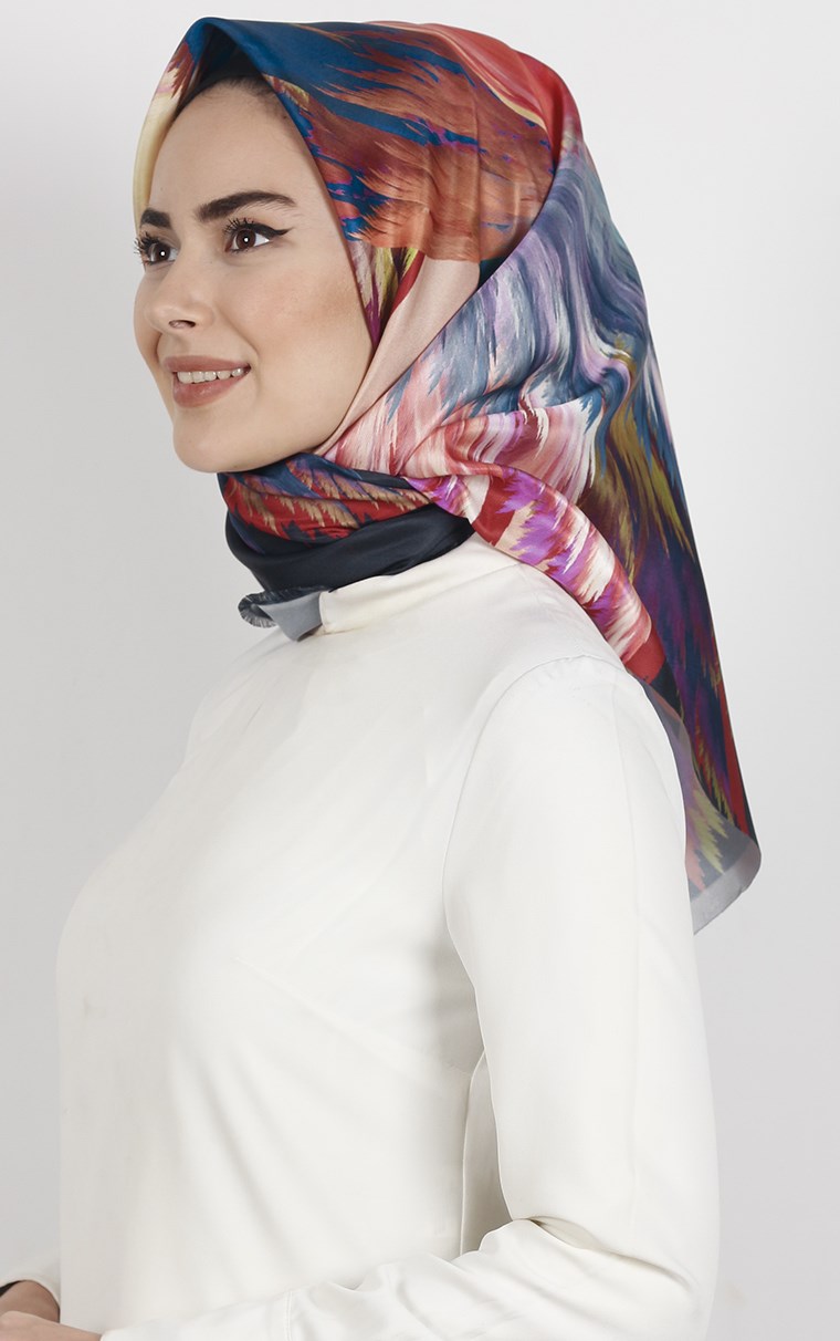 Piramit Tafta Dijital Eşarp 1925-15