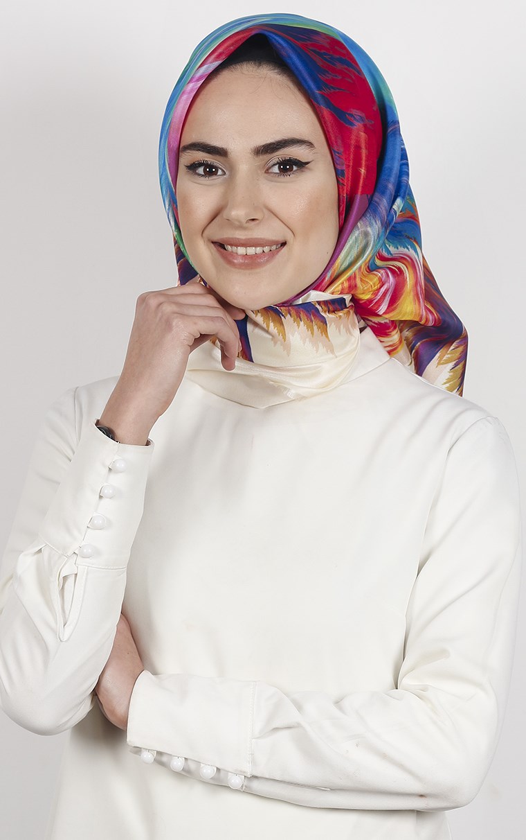 Piramit Tafta Dijital Eşarp 1925-3