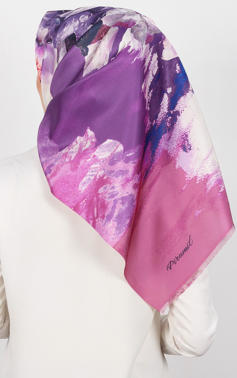 Piramit Tafta Dijital Eşarp 1930-3