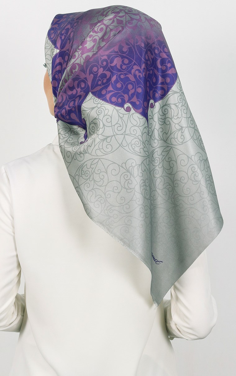 Piramit Tafta Dijital Eşarp 1931-13