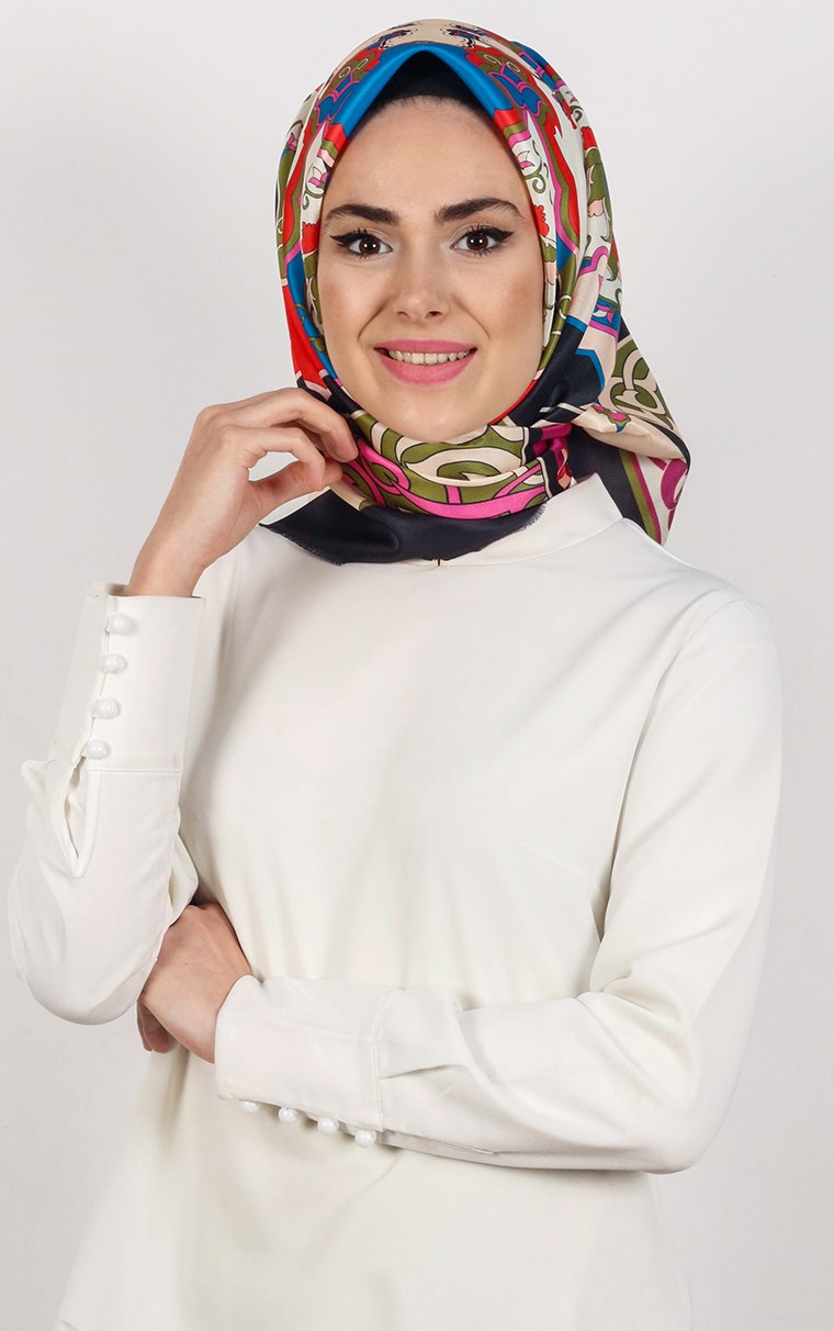 Piramit Tafta Dijital Eşarp 1932-2