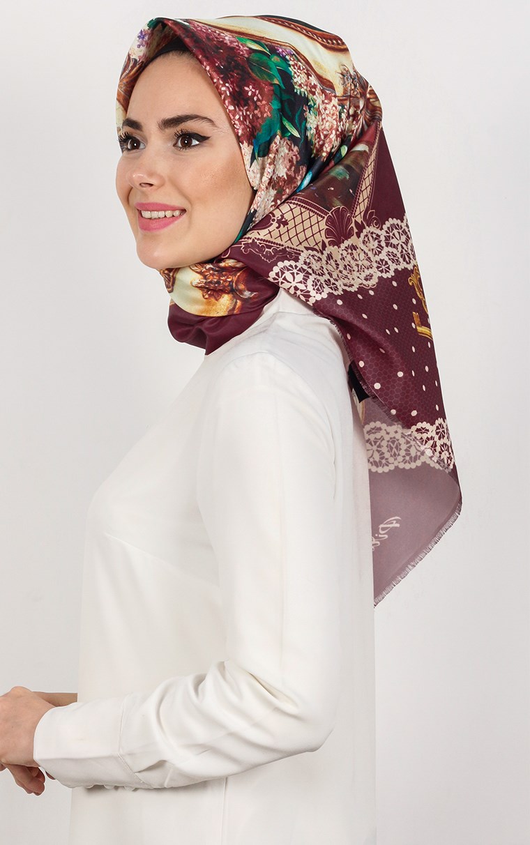 Piramit Tafta Dijital Eşarp 1934-3