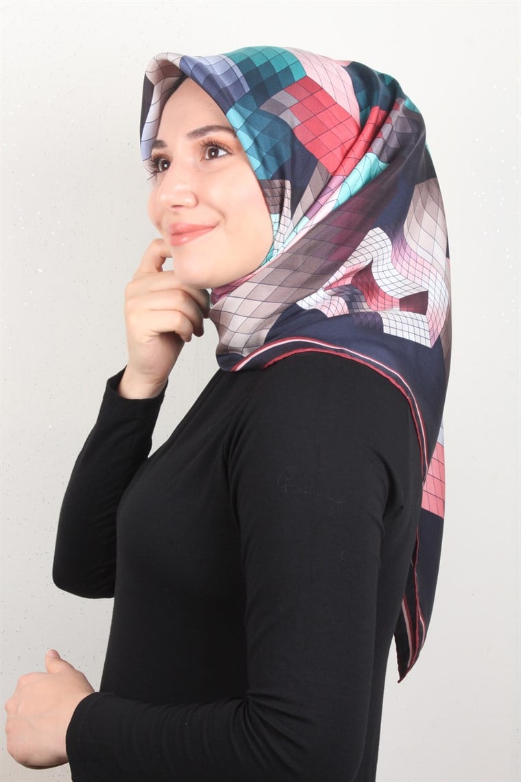 Piramit Twill İpek Eşarp 1842-2