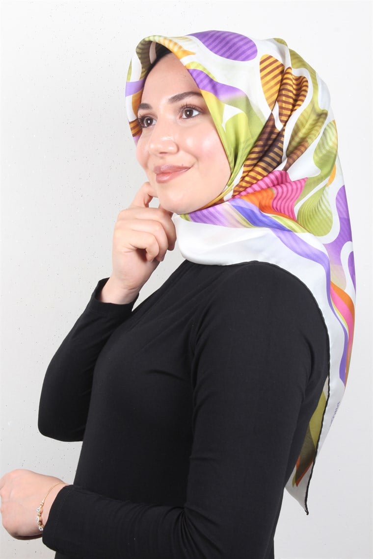 Piramit Twill İpek Eşarp 1844-1