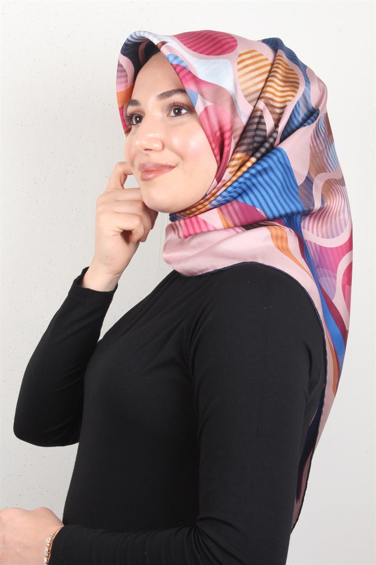 Piramit Twill İpek Eşarp 1844-5