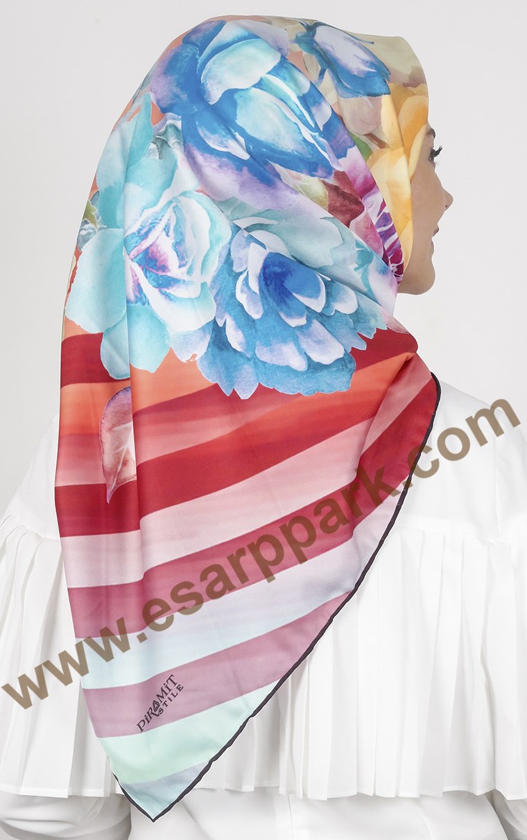 Piramit Twill İpek Eşarp 1847-1