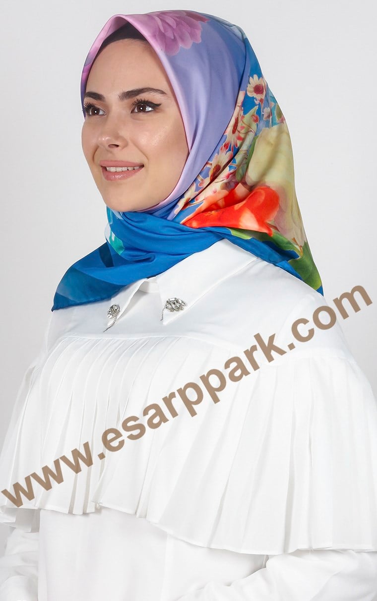 Piramit Twill İpek Eşarp 1847-2