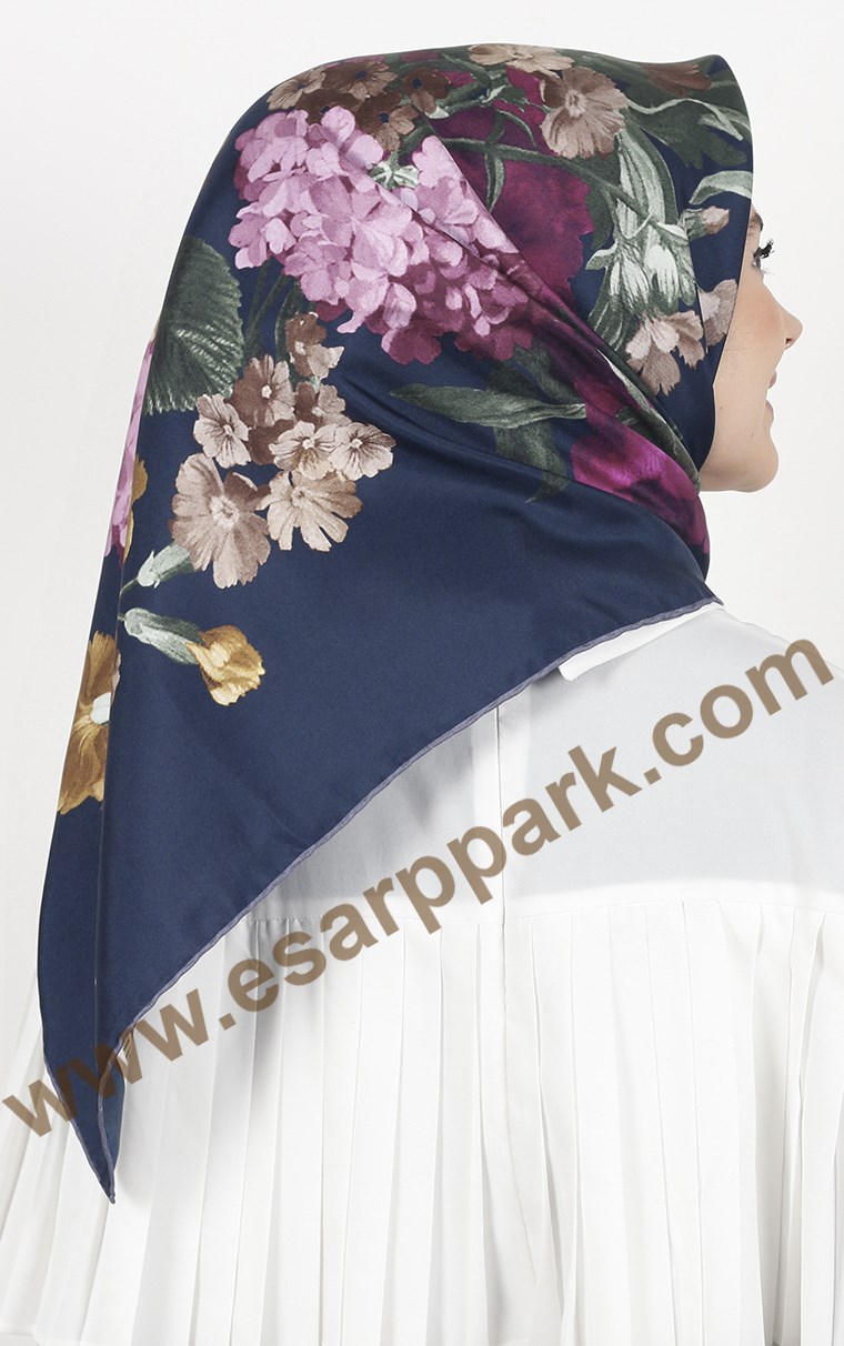 Piramit Twill İpek Eşarp 1851-10