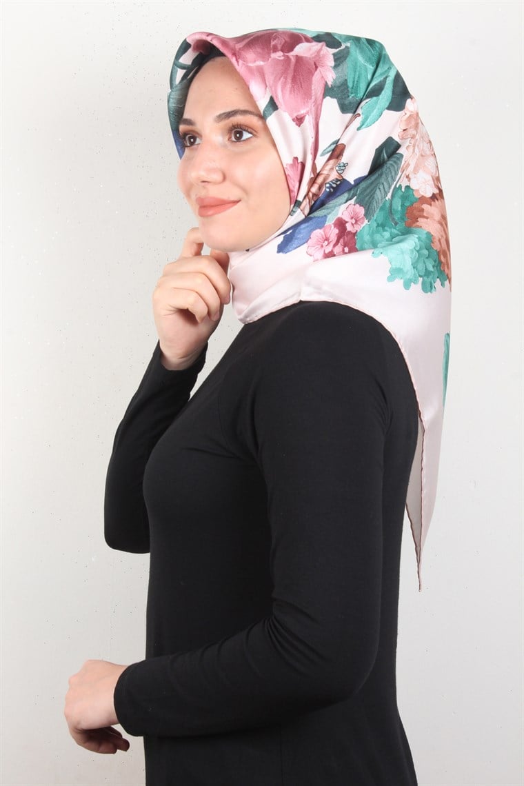 Piramit Twill İpek Eşarp 1851-3