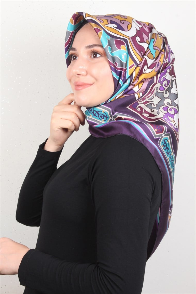 Piramit Twill İpek Eşarp 1852-2