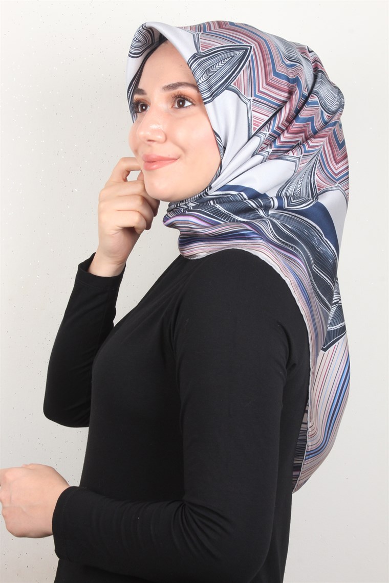 Piramit Twill İpek Eşarp 1866-1