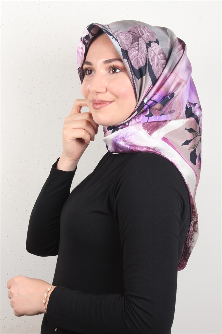 Piramit Twill İpek Eşarp 1881-2