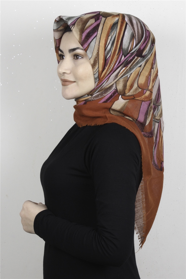 Pmuklu Trend Eşarp 9939-3 Taba