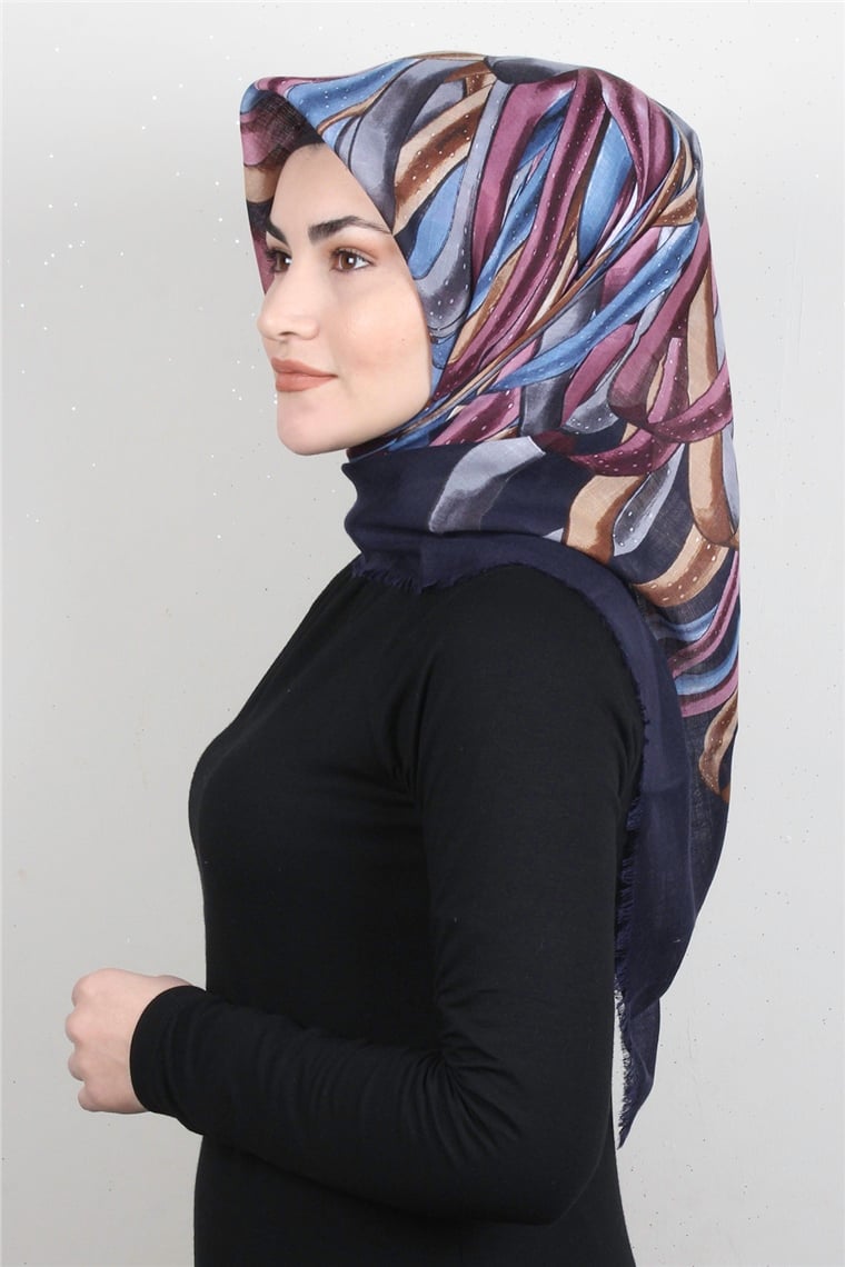 Pmuklu Trend Eşarp 9939-7 Lacivert 