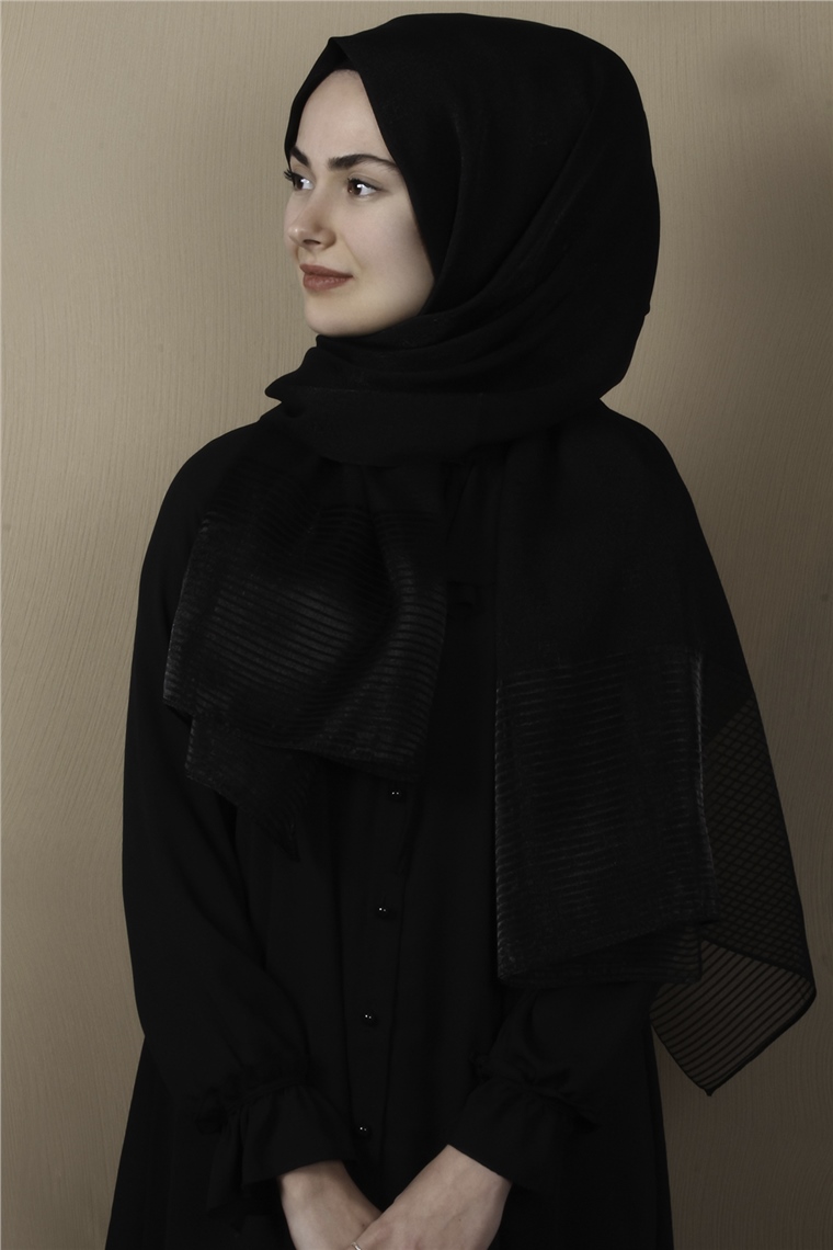 Prenses Stor Şal 4297-1 Siyah