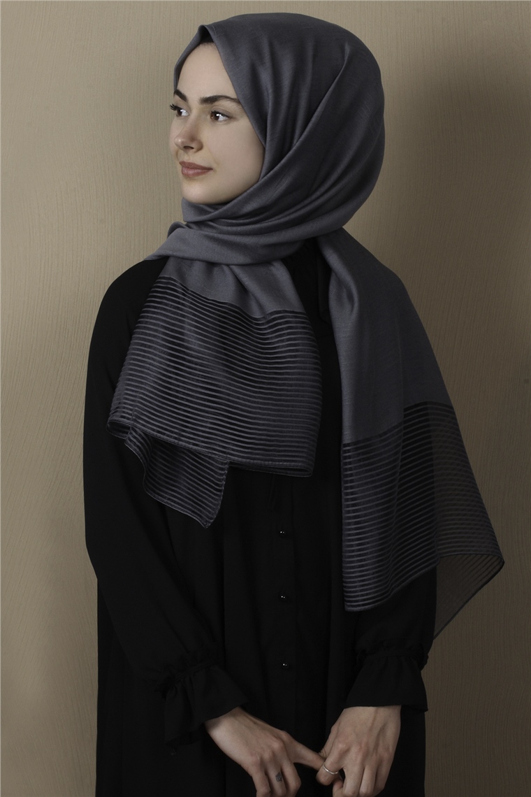 Prenses Stor Şal 4297-11 Füme