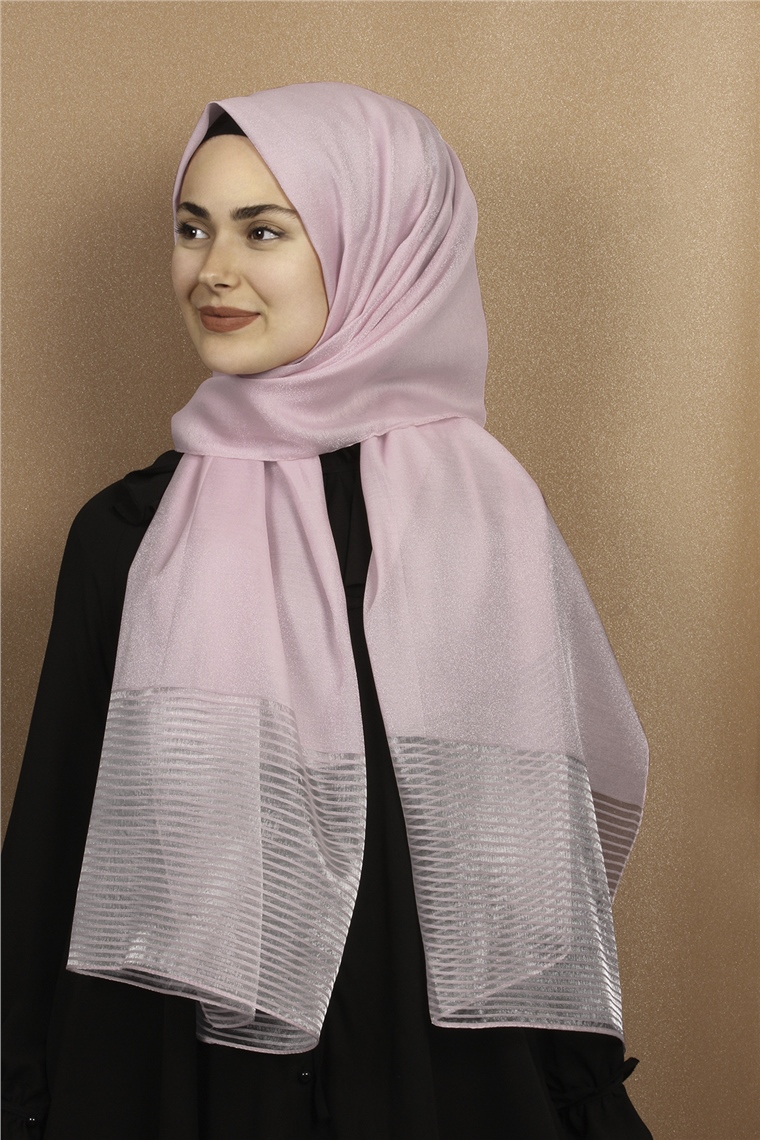 Prenses Stor Şal 4297-18 Şeker Pembe