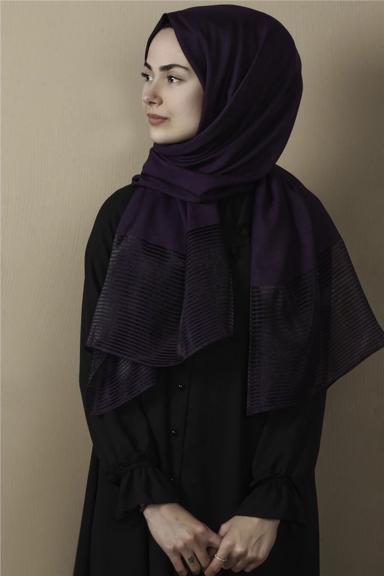 Prenses Stor Şal 4297-19 Mor