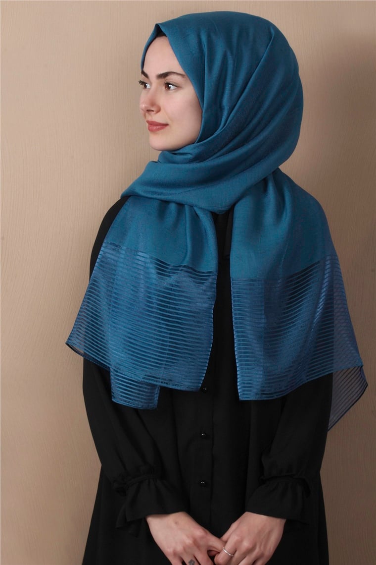 Prenses Stor Şal 4297-22 Mavi