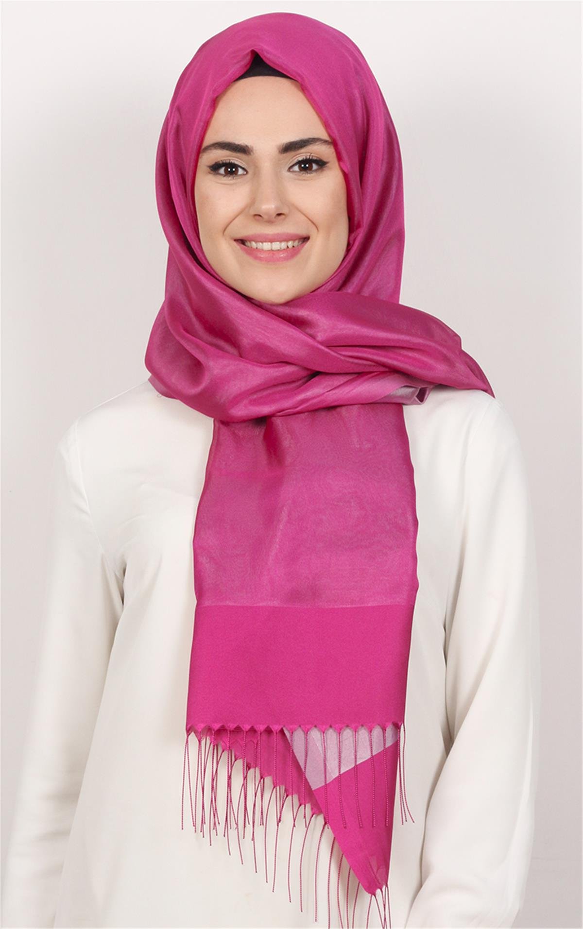 Prenses Tül Şal 2808-11 Şeker Pembe