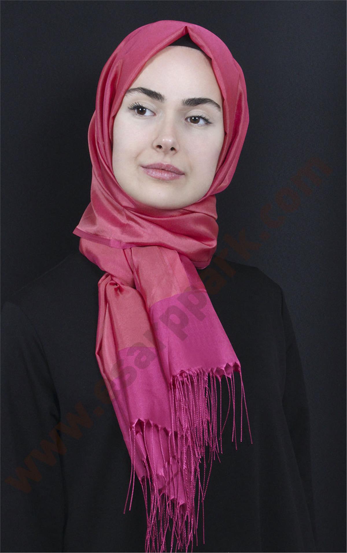 Prenses Tül Şal 2808-5 Pembe