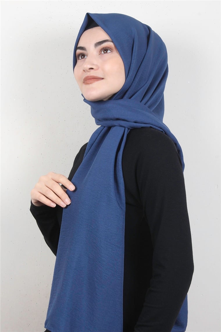 Prime Pamuk Caz Şal 5501-15 Koyu İndigo