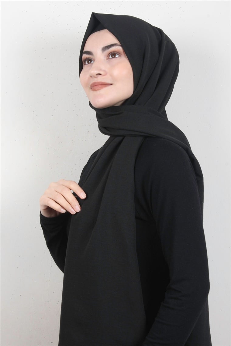 Prime Pamuk Caz Şal 5501-26 Siyah