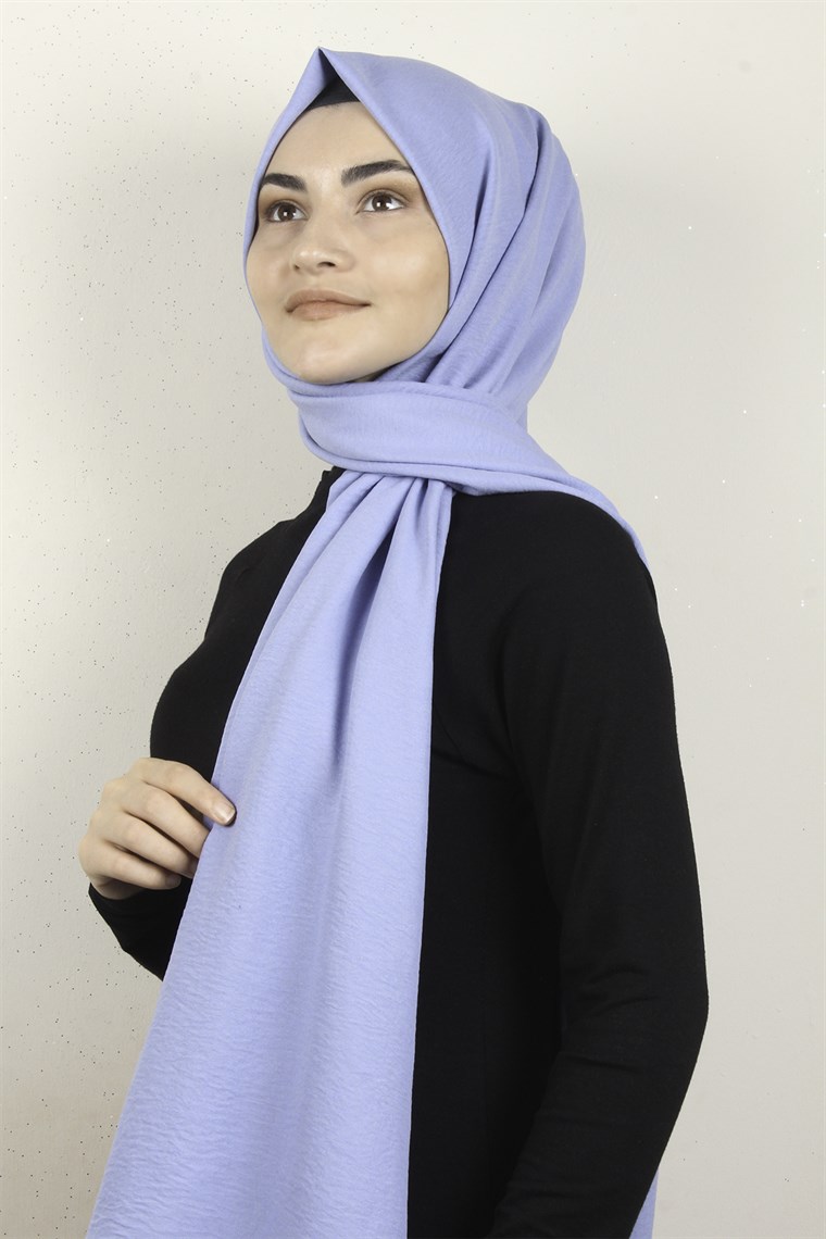 Prime Pamuk Caz Şal 5501-36 Bebe Mavisi